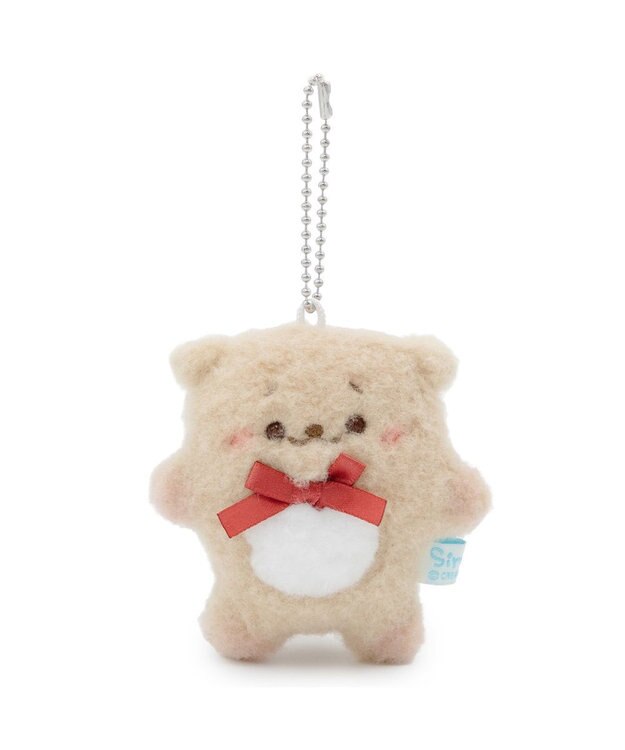 Mother garden しろたん フラットチーク キーホルダー 《らっこいぬ》 単品 らっこいぬ