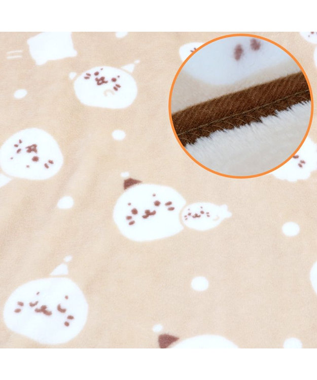 Mother garden しろたん ひざかけ 70×100cm  《お休み柄》 あったかひざ掛け -