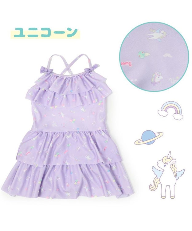 Mother garden マザーガーデン 子供用 水着 《ユニコーン柄 レモンくま柄》 ユニコーン