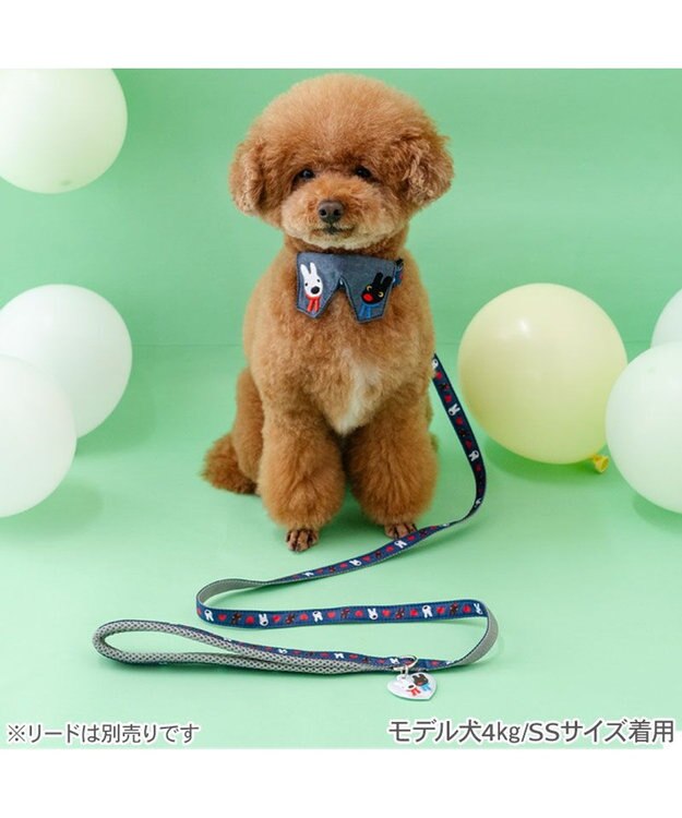 PET PARADISE リサとガスパール ハート襟付首輪 Ｓ ネイビー