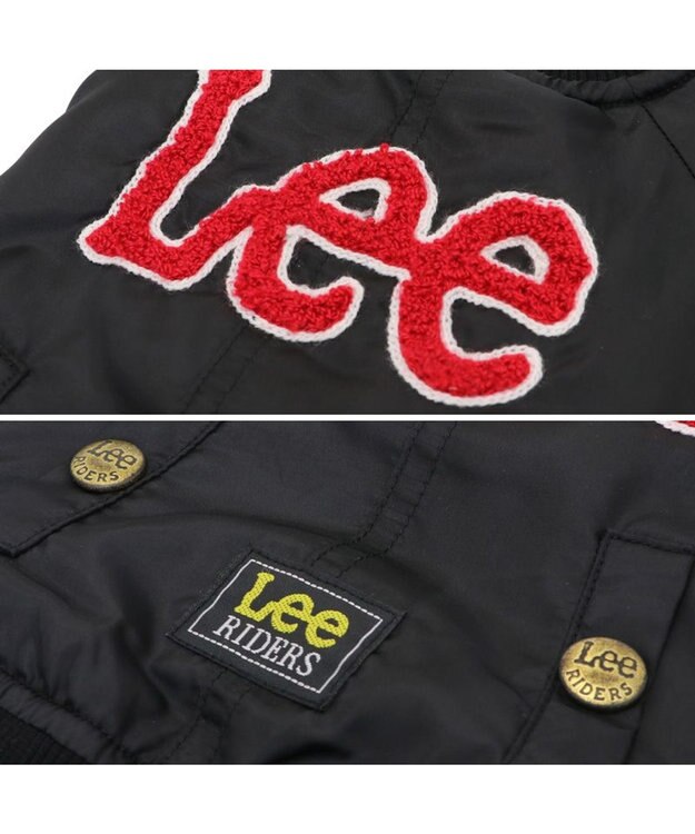 PET PARADISE Lee サガラ刺繍 ブルゾン 中型犬 黒