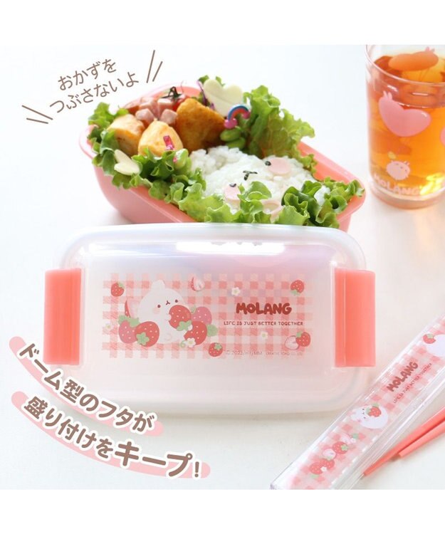 マザーガーデン モラン お弁当箱 ドーム型 《いちご柄》 560mL