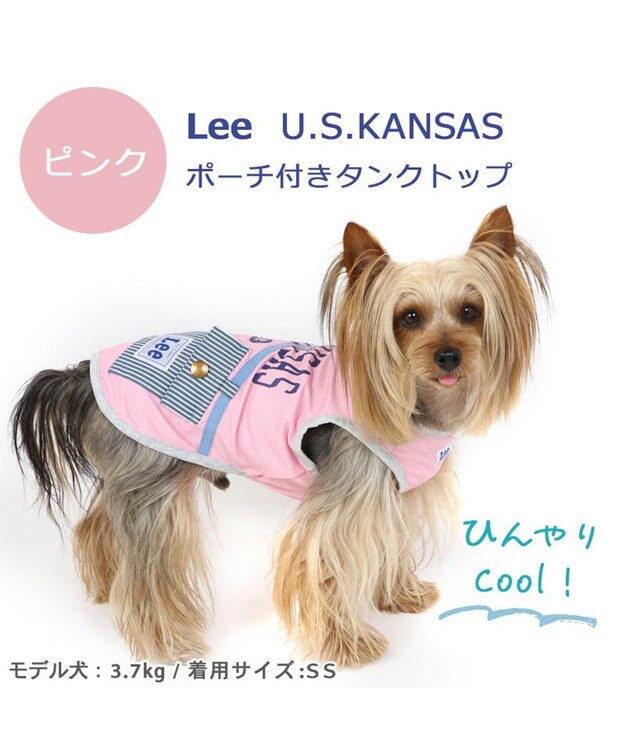 PET PARADISE Ｌｅｅ Tシャツ 【小型犬】 ポーチ ブルー ピンク クールマックスエコメイド ピンク