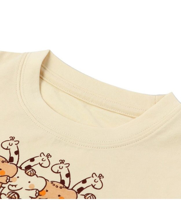 Mother garden しろたん キッズＴシャツ 半袖 《おつカレー》 ベージュ