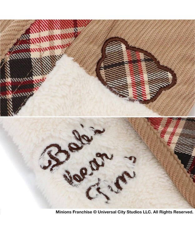 PET PARADISE ミニオン  ボブ＆ティム  背中開きベスト 小型犬 ベージュ