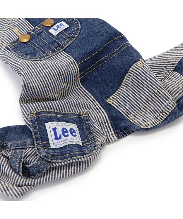 PET PARADISE Ｌｅｅ パッチワーク オーバーオール パンツつなぎ【小型犬】 紺（ネイビー・インディゴ）