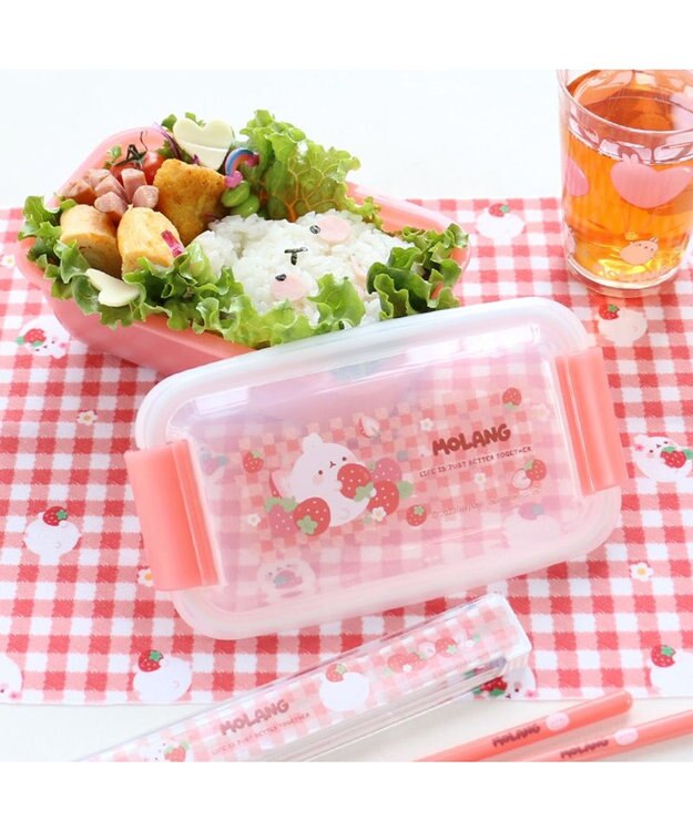 Mother garden マザーガーデン モラン お弁当箱 ドーム型 《いちご柄》 560mL 日本製 -