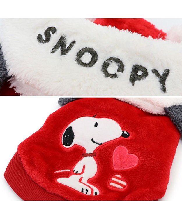 PET PARADISE スヌーピー 襟耳付きベスト 《ラブ》 中型犬 赤