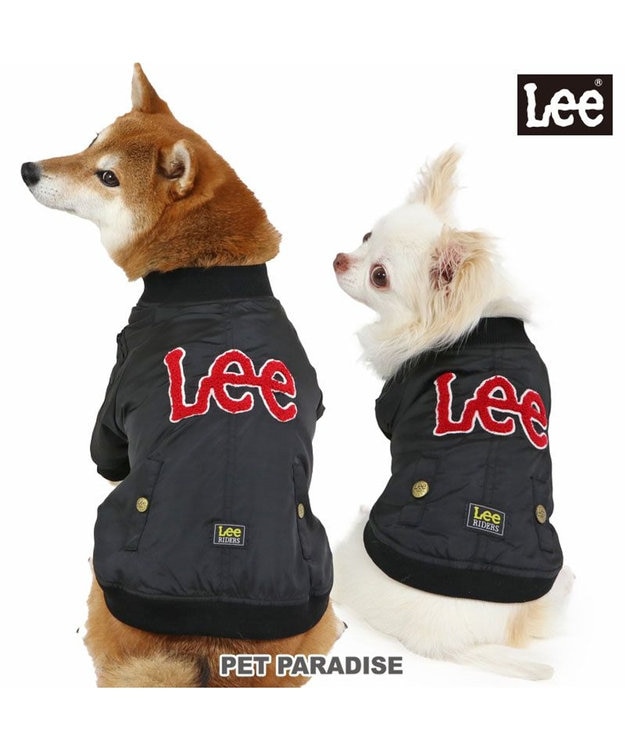PET PARADISE Lee サガラ刺繍 ブルゾン 中型犬 黒