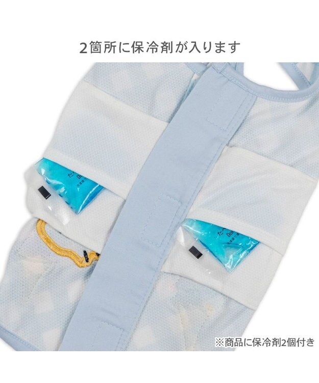 PET PARADISE スヌーピー ポケットクール タンクトップ 《アイス柄》小型犬 ホワイト×ブルー