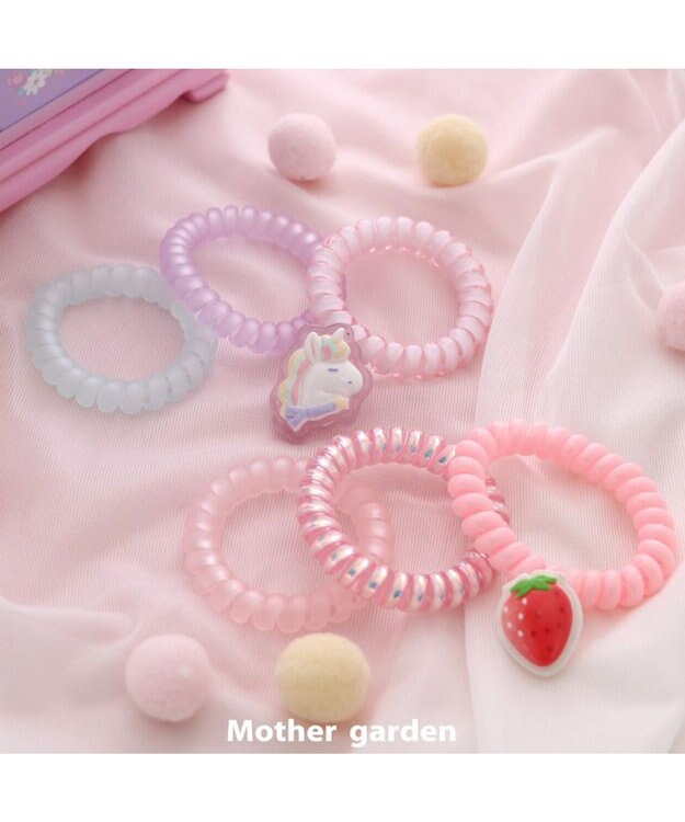 Mother garden マザーガーデン 野いちご コイルヘアゴム 3個セット コイルヘアゴム