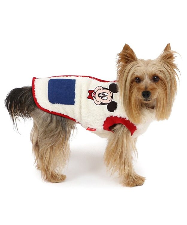 PET PARADISE ディズニー ミッキーマウス ジップベスト 《ホワイト》 小型犬 ホワイト