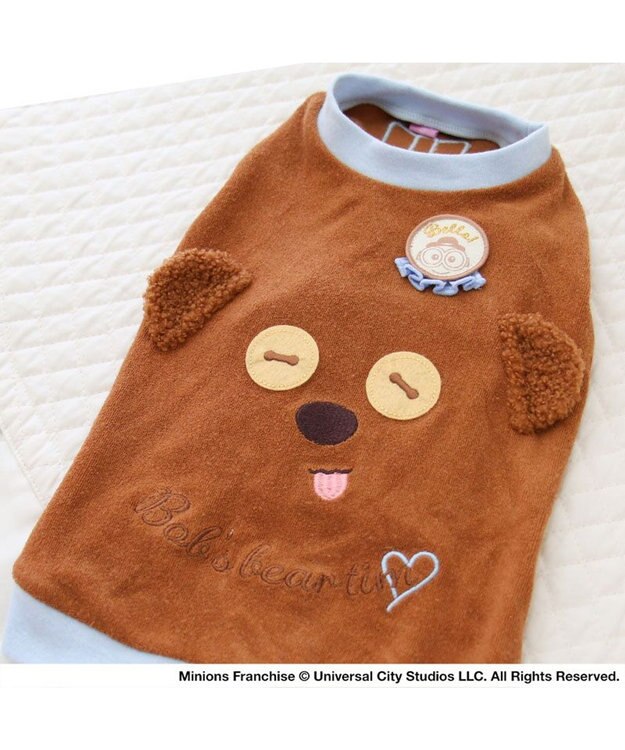 PET PARADISE ミニオン ティム サーモキープ 顔ぼんTシャツ   小型犬 ブラウン