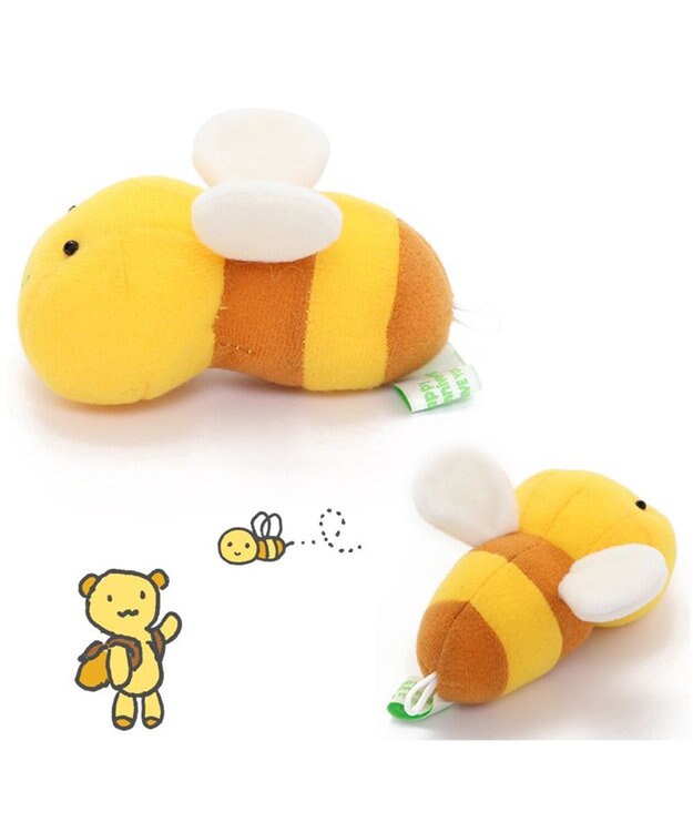Mother garden マザーガーデン ぷんくま はちくん マスコット 黄色