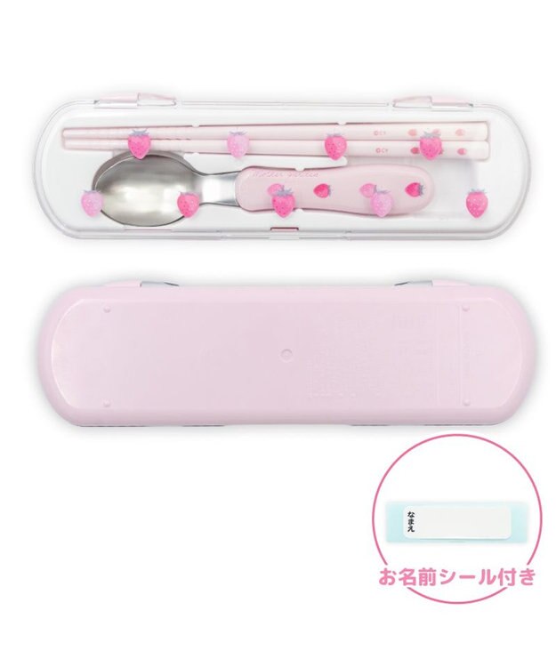 Mother garden ネット店 マザーガーデン 野いちご ランチ2点セット 《レトロストロベリー柄》 レトロストロベリー柄