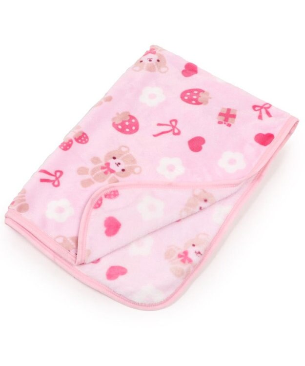 Mother garden マザーガーデン くまちゃん柄 あったか ひざ掛け 70×100cm -