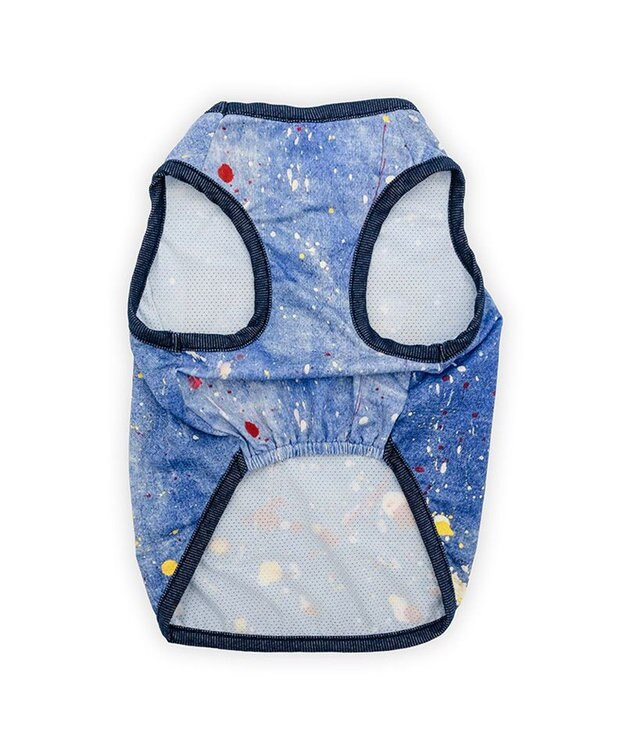 PET PARADISE Lee エコメイド タンクトップ《 スプラッシュ柄》 中型犬 大型犬 ブルー