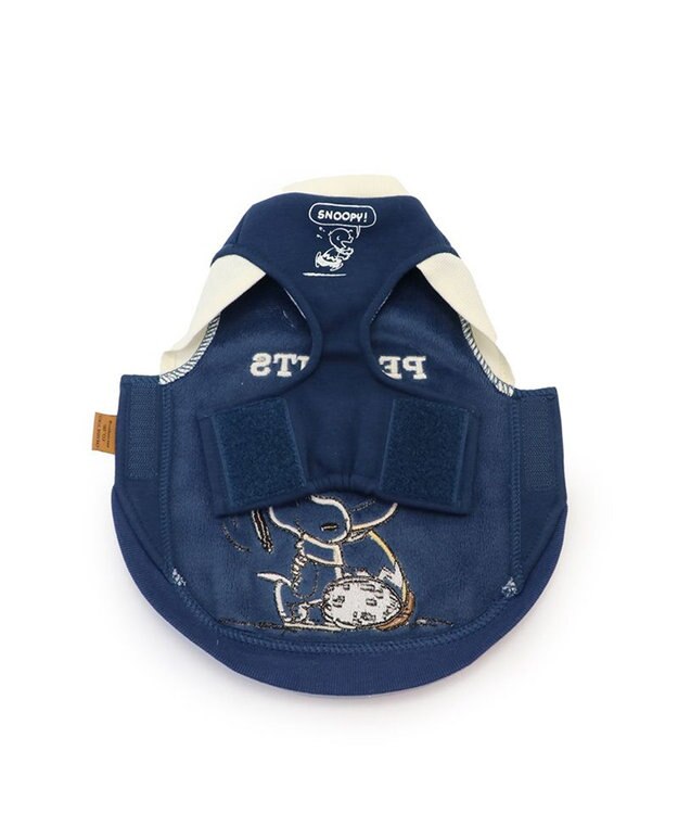 PET PARADISE スヌーピー 重ね着風トレーナー《ハグ柄》 小型犬 ネイビー