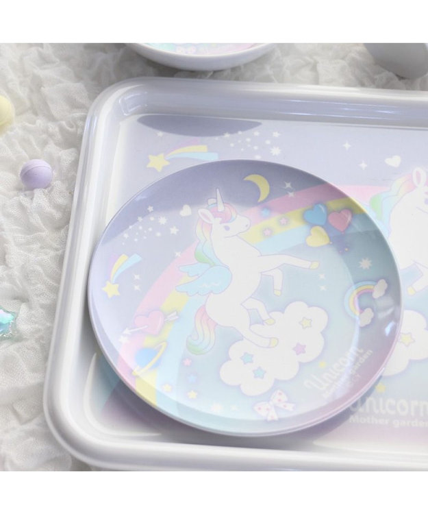 Mother garden  マザーガーデン ユニコーン メラミン食器 丸皿 食洗機可 プレート お皿 -
