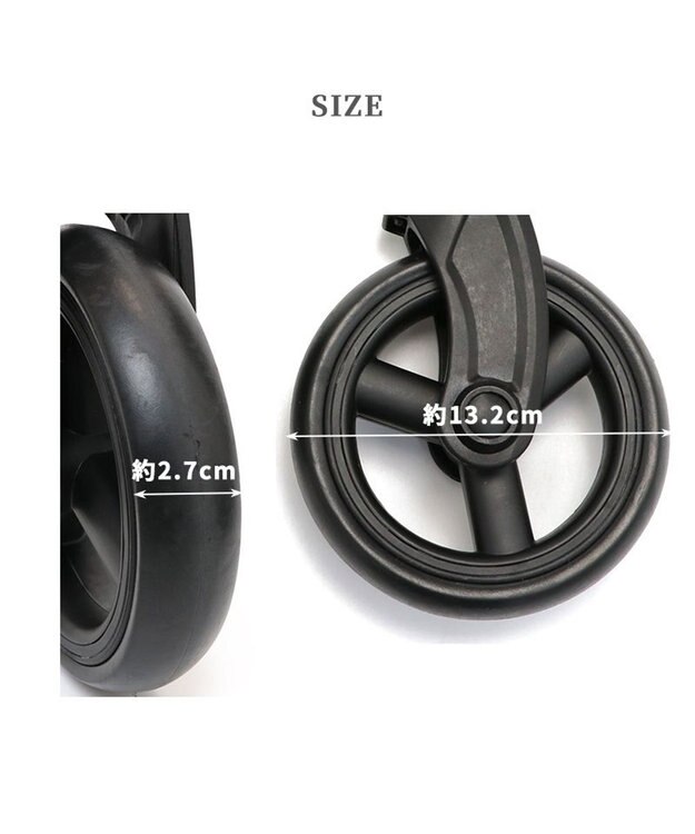 PET PARADISE  smooca mini ペットカート用 前輪セット 前輪セット