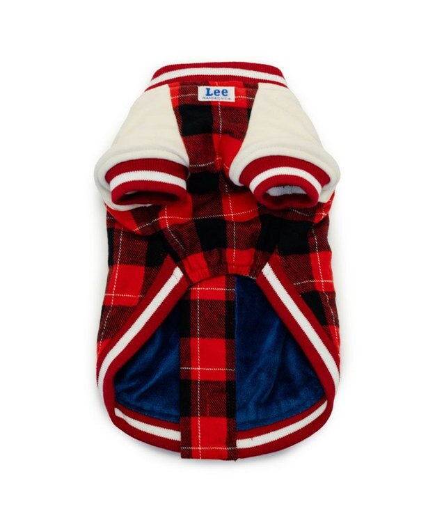 PET PARADISE Ｌｅｅ スタジャン 《チェック》 小型犬 レッド×ブラック