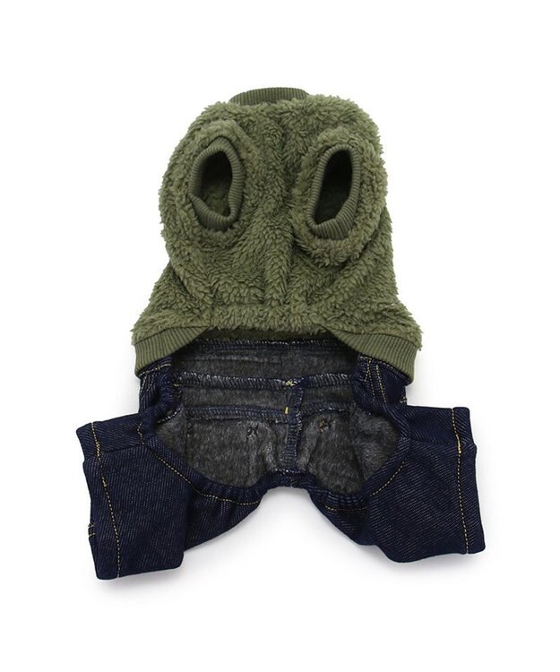 PET PARADISE Ｌｅｅ フリース パンツつなぎ 小型犬 カーキ