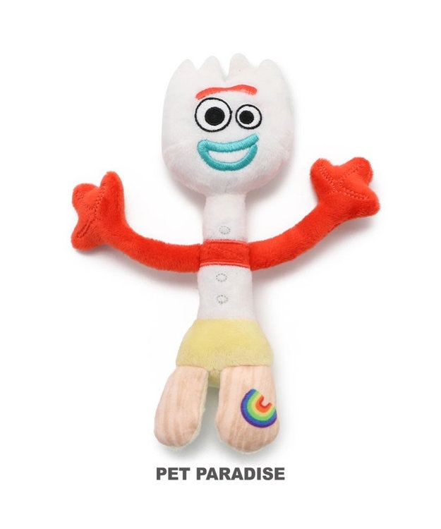 PET PARADISE ディズニー トイ・ストーリー フォーキー おもちゃ ロープトイ 白～オフホワイト