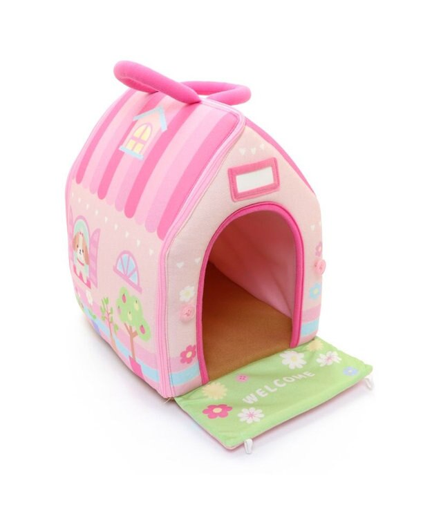 Mother garden マザーガーデン とことこおさんぽシリーズ わんちゃん ハウス 《ピンク》 ピンク