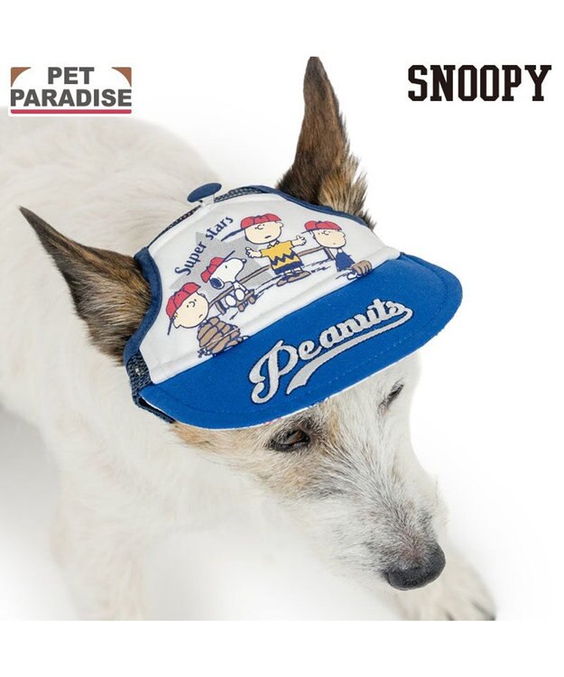 PET PARADISE スヌーピー スター キャップ ４Ｓ～３Ｓ/ＳＳ～Ｓ ネイビー×ホワイト