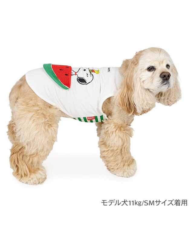 PET PARADISE  スヌーピー スイカポケット タンクトップ 中型犬 大型犬 ホワイト