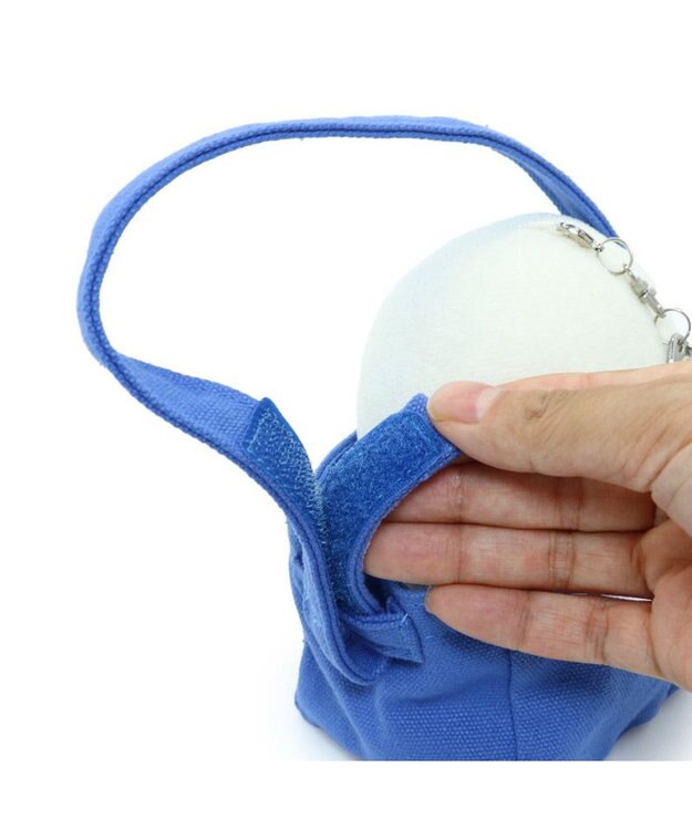 Mother garden しろたん ついてきちゃうマスコット用 ミニトートバッグ 《青色》 単品 ついてきちゃうマスコット用