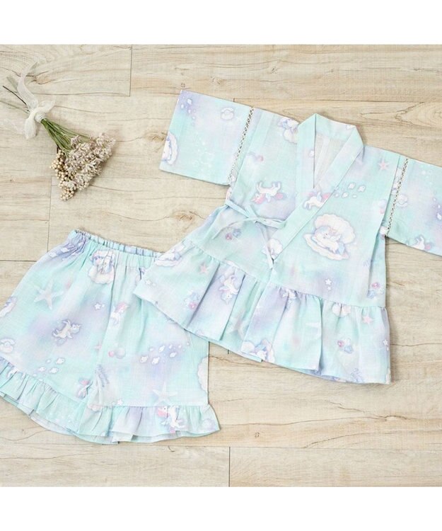 Mother garden 2025 マザーガーデン ユニコーン 甚平  《シェル》 95～100cm シェル