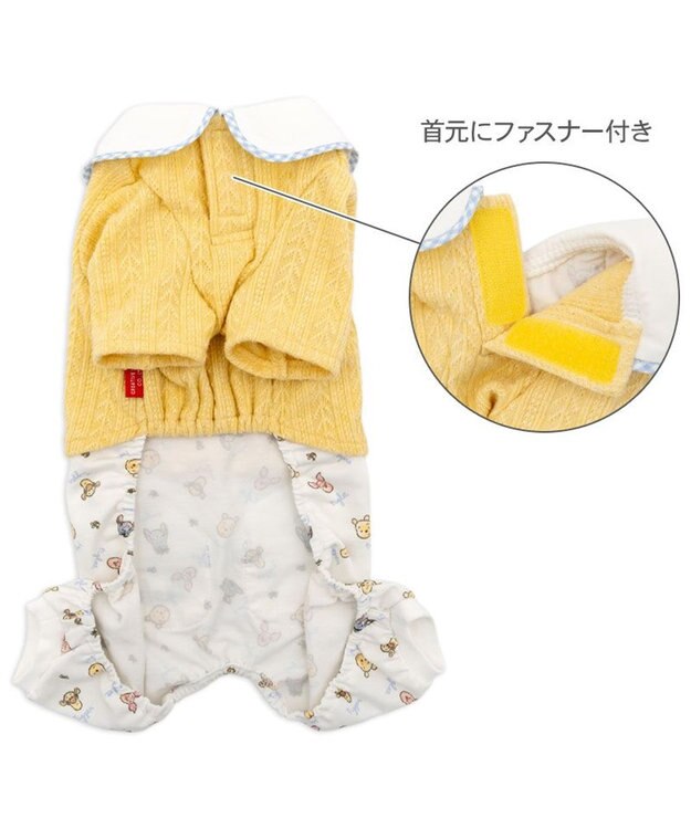PET PARADISE ディズニー くまのプーさん フレンズ ロンパース 小型犬 ホワイト×イエロー