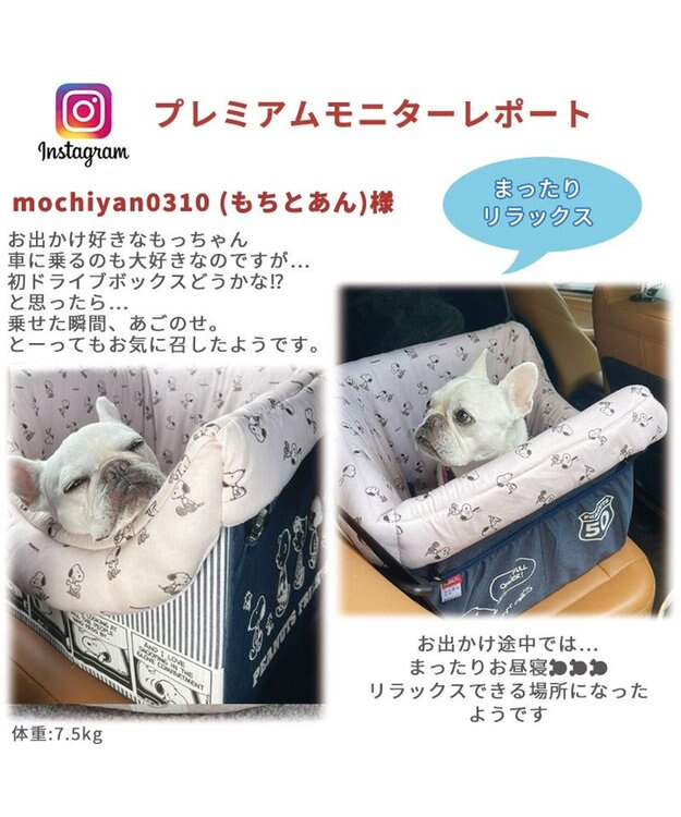 スヌーピー ドライブ ボックス【小型犬・多頭用】 / PET