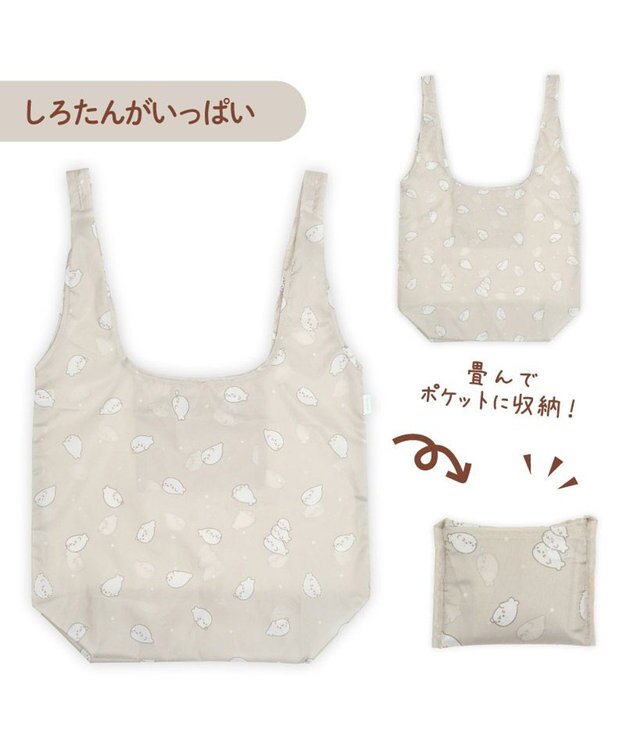 Mother garden しろたん エコバッグ 《しろたんがいっぱい》 0