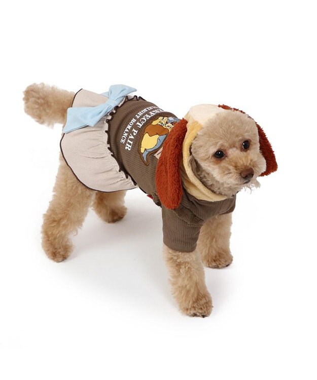 PET PARADISE ディズニー わんわん物語 レディ パーカー 《ブラウン 》 小型犬 ブラウン
