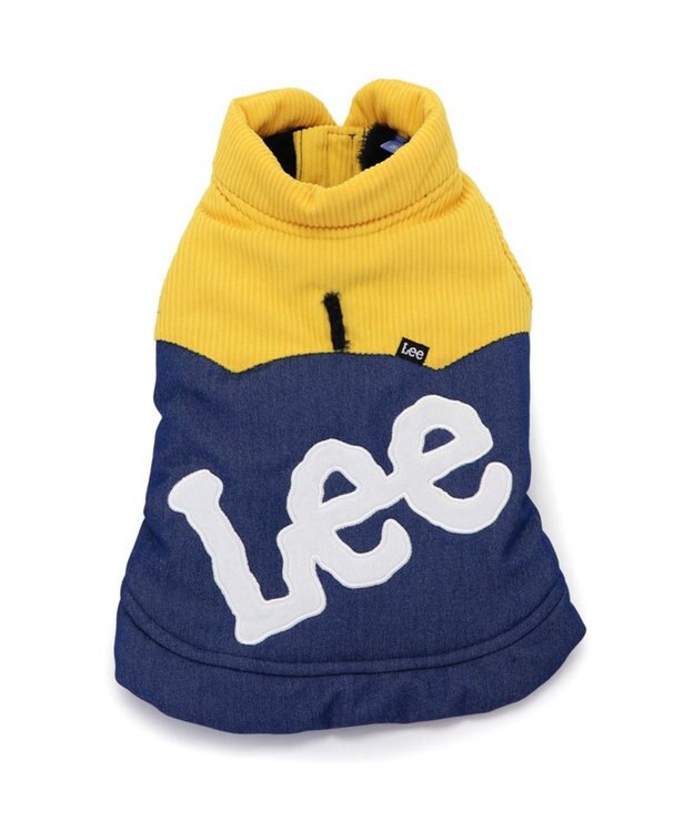 PET PARADISE Lee 切り替え 綿入ベスト 中型犬 紺(ネイビー・インディゴ)