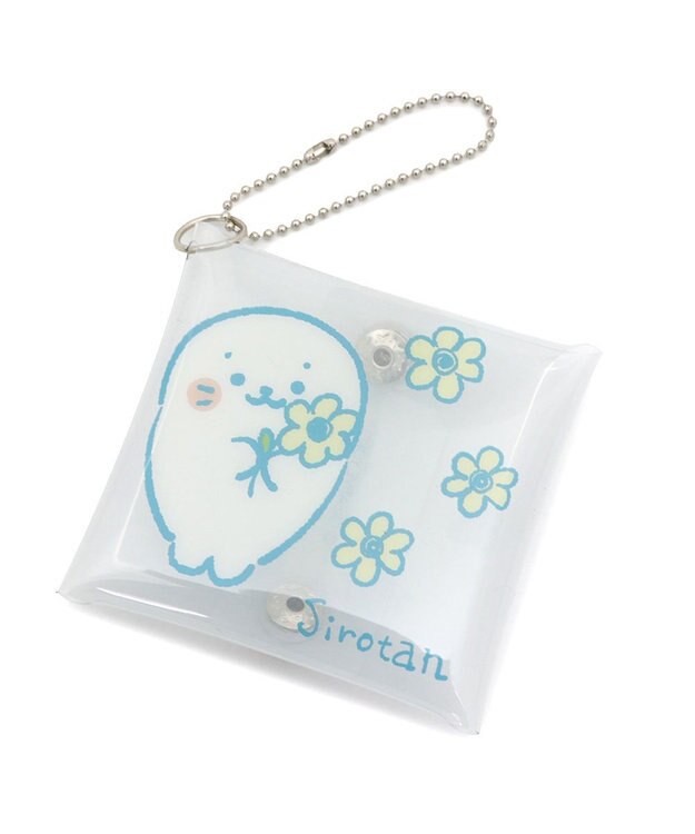 Mother garden しろたん クリアマルチケース 【単品】 しろたんお花柄