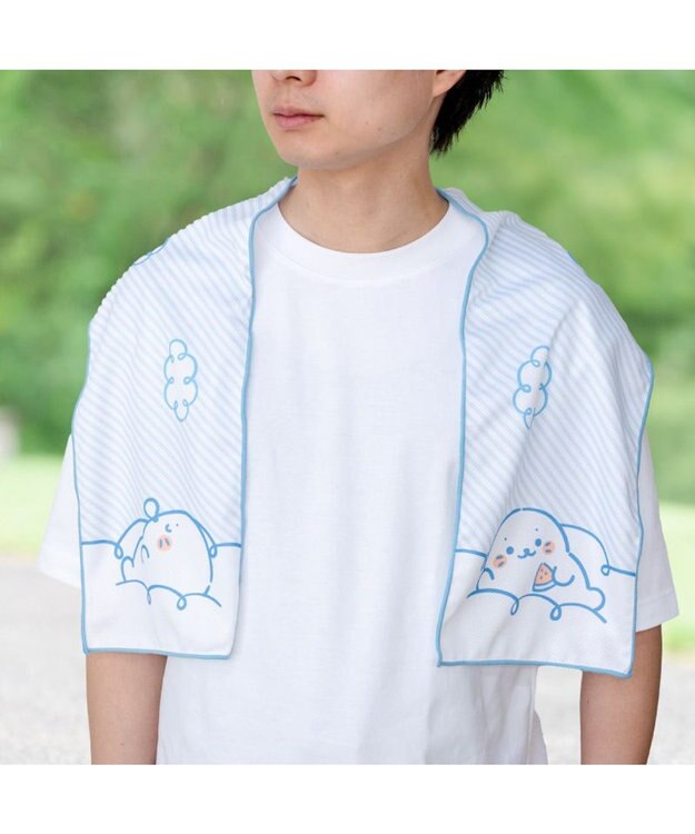 Mother garden しろたん クールタオル 《雲でまったり》 単品 雲でまったり