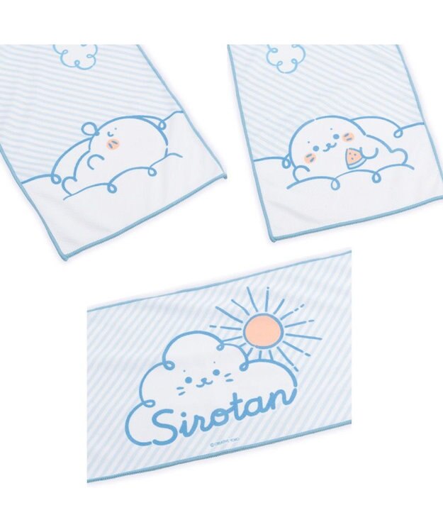 Mother garden しろたん クールタオル 《雲でまったり》 単品 雲でまったり