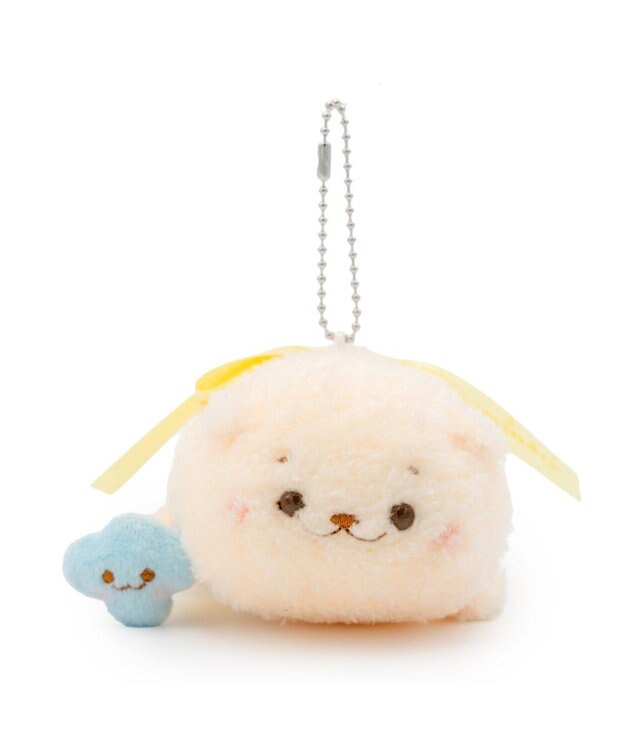 Mother garden しろたん リボンキーホルダー 《らっこいぬ》 らっこいぬ