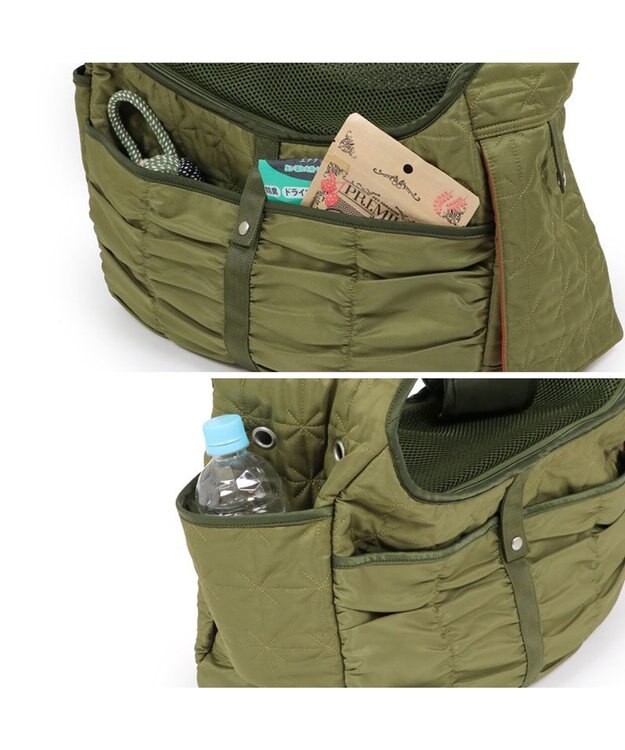 PET PARADISE ペットパラダイス  スリング キャリーバッグ  《キルトギャザー》 小型犬 約4～8kg キルトギャザー