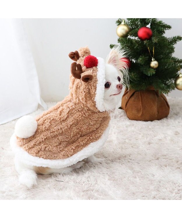 ペットパラダイス クリスマストナカイ ポンチョ 小型犬 / PET