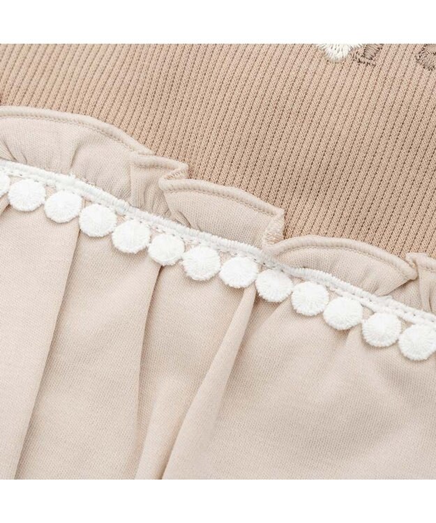 PET PARADISE ペットパラダイス プレミアム ペティヒート ワンピース 《花刺繍》 小型犬 ベージュ