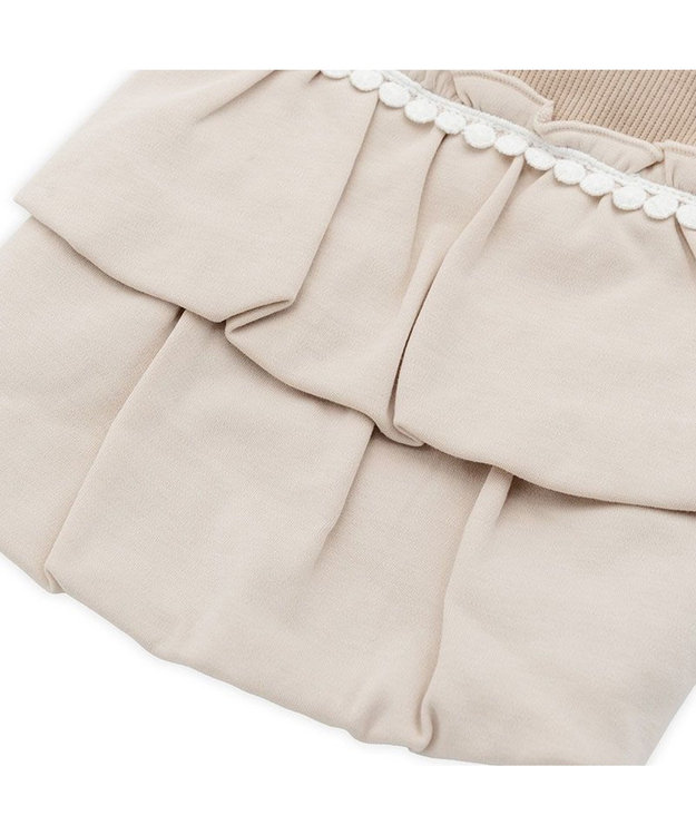 PET PARADISE ペットパラダイス プレミアム ペティヒート ワンピース 《花刺繍》 小型犬 ベージュ