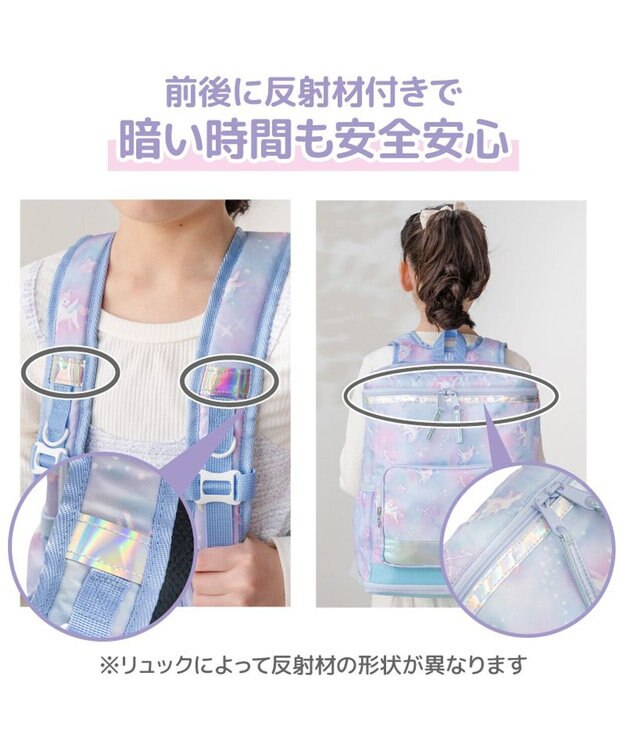 Mother garden マザーガーデン ユニコーン スクエアリュック 【Lサイズ】  《ミルキーウェイ紫》 ミルキーウェイ紫