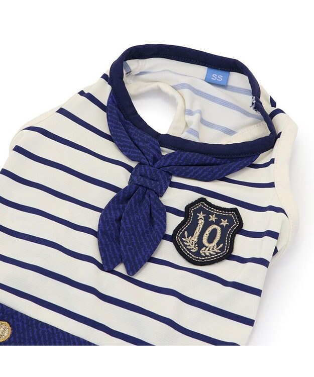 PET PARADISE ペットパラダイス 接触冷感 マリン風 タンクトップ 小型犬 ネイビー