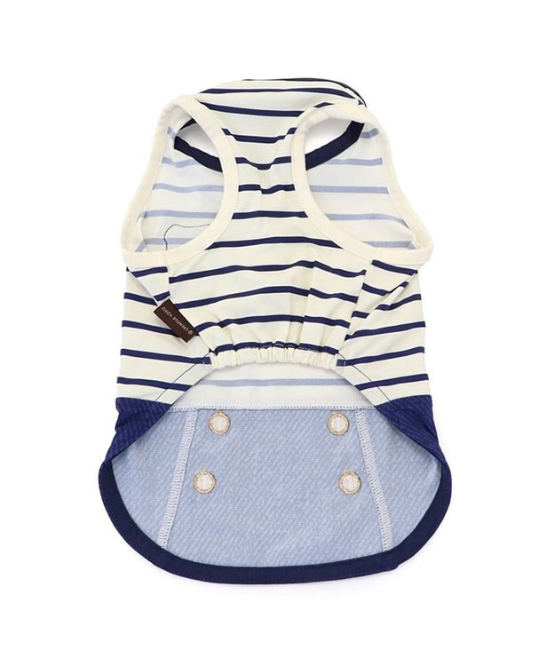 PET PARADISE ペットパラダイス 接触冷感 マリン風 タンクトップ 小型犬 ネイビー