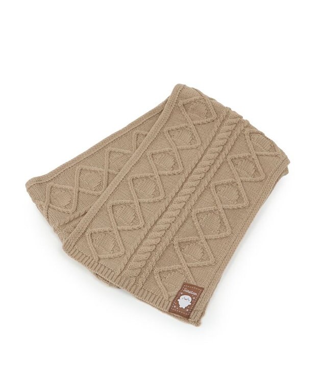 しろたん ニットマフラー 150cm×22cm 襟巻き / Mother garden