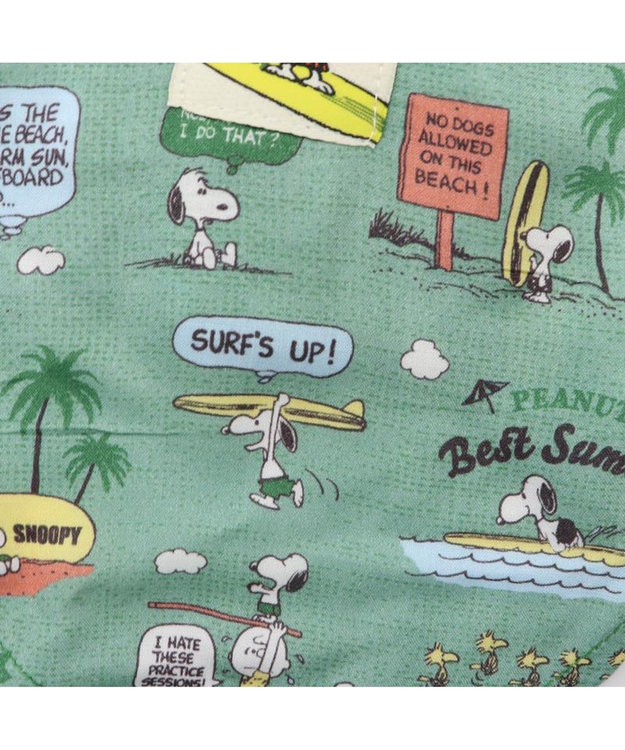 PET PARADISE 犬の服 犬 スヌーピー シャツ 【小型犬】 アロハ サーフ 緑